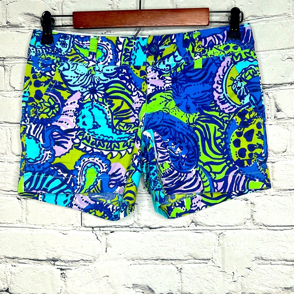 Lilly Pulitzer The Callahan Shorts Size 00 Excellent Condition